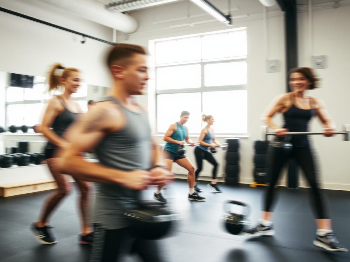 Small group training met kettlebells in de zaal